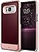 Caseology Fairmont for Galaxy S8 Plus Case (2017) - Premium Leather - Burgundy