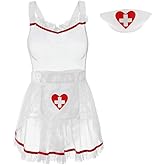 EROMATE Nurse Halloween Costume for Women - Sexy Naughty Lingerie
