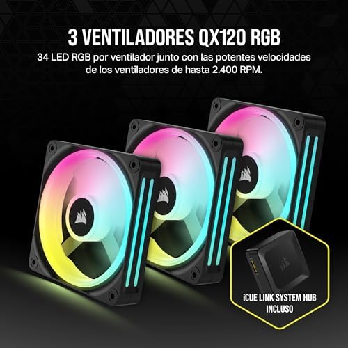 Hydro X Series iCUE Link XH405i Kit de Refrigeración Personalizada - Bloque de Refrigeración Líquida para CPU XC7 Elite - Bomba XD5 Elite D5 Res - 3 Ventiladores QX120 RGB - Gris