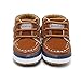 Delebao Infant Toddler Baby Lace Up Soft Sole High-top Suede Warm Sneakers Snow Boots Brown 12-18 Months