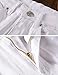 Men's Distressed Ripped Biker Moto Denim Pants Skinny Fit Zipper Jeans (W32=Tag34(Asian Size), White)