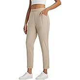 baleaf Womens Travel Pants with Zipper Pockets Stretchy Work Pants Business Casual Slacks Golf Pants Dressy with Pockets