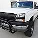 Spec-D Tuning Black Projector Headlights Compatible with 2003-2007 Chevy Silverado, 2002-2006 Chevy Avalanche Without Body Cladding, Left + Right Pair Headlamps Assembly