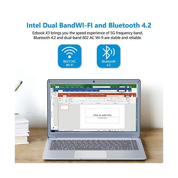 Jumper Laptop with Microsoft Office 365, 13.3 inches FHD Computer PC 4GB RAM 64GB eMMC (Intel Celeron CPU, Windows 10…