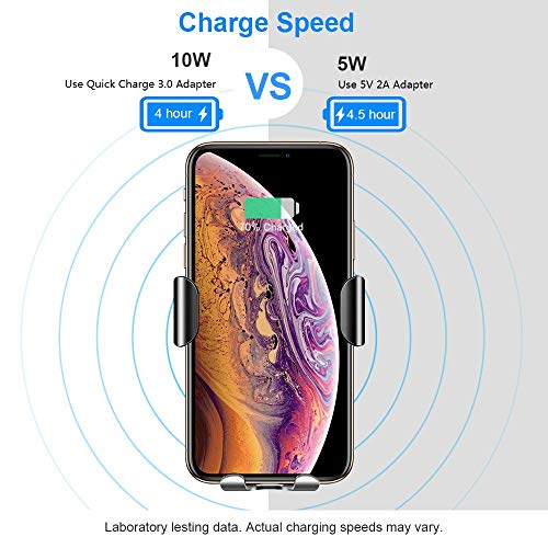 image for Wireless Car Charger, Baseus Dashboard Air Vent Gravity Car Phone Hold