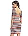 MakeMeChic Women's Casual Mini Vintage Print Sheath Party Dress Red S