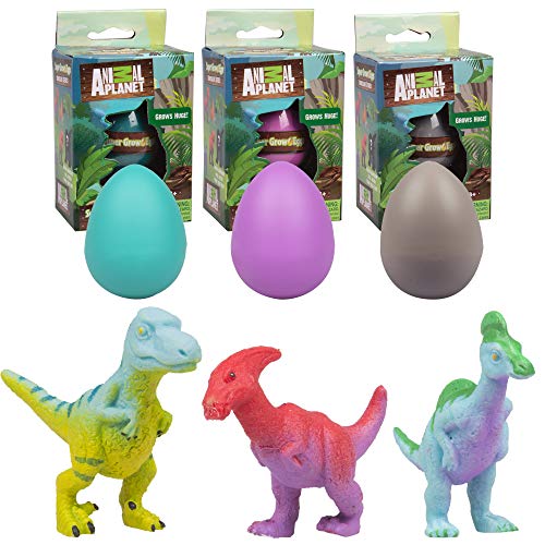 Animal Planet Dinosaur Super Grow Eggs (1 Pack) - Discover one of 12 Different Animals - Hatch and Grow a Surprise Dino Creature