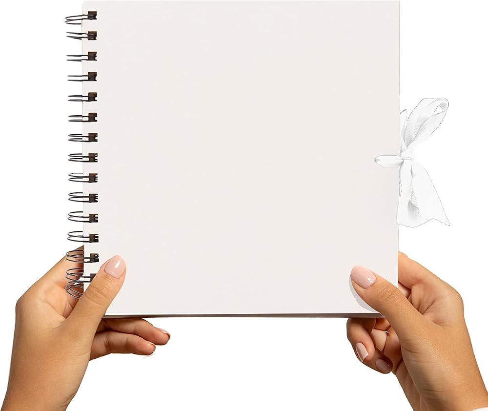 Styloo by bzbee Scrapbook Album 50 Sheets 20x20 cm White Spiral