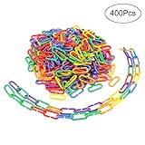 Greatstar 400 Pcs Plastic C-clips Hooks Chain Links C-links Glider Rat Parrot Bird Toy Parts For Sugar Gliders Cage Sets