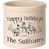 Amazon Com Personalized Holiday Pot With Holly Design 2 Gallon