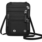 LAG Neck Wallet with RFID Blocking – Anti-Theft Passport Holder, Slim & Lightweight Travel Neck Pouch Wallet for Men & Women