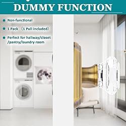 Orger Crystal Interior Half-Dummy Door Knob for