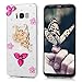 Galaxy S8 Plus Case, YOKIRIN Crystal Clear Transparent Handmade Bling Shiny Crystal Diamond Design PC Hard Shell Full Protective Case Cover for Samsung Galaxy S8 Plus + Crown Dust Plug,Butterfly