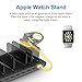 UNITEK 96W 9-in-1 Adjustable 8-Port USB Charging Station with Built-in Fast 3-Coil Qi Wireless Charging Pad & Apple Watch Stand, Supports Apple iPhone/iPad, Android Devices & More