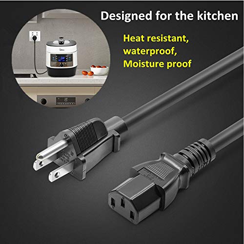 Zonefly Original Power Cord Compatible for Instant Pot Electric