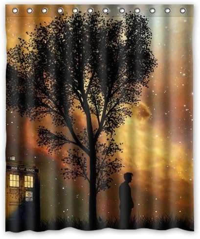 Amazon Com Custom Doctor Who Tardis The Doctor Shower Curtain