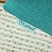 CaliTime Pack of 2 Throw Pillow Covers Cases for Couch Sofa Home Decoration High Class Faux Linen Solid Color 18 X 18 Inches Teal
