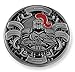Put On The Whole Armor of God Ephesians 6:13-17 Antique Gold/Silver Challenge Coin Shield Knight Sword Prayer Token (1 Antique Silver Coin)