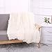 YOU SA Super Soft Shaggy Faux Fur Blanket Ultra Plush Decorative Throw Blanket 51''*63'',Cream White