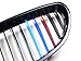 9 MOON Car Grille Insert Trims For 2004-2010 BMW E60 5 Series 525i 528i 530i 535i 540i 545i 550i M5 Front Center Kidney Grilles (11 Beams)