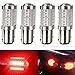 KATUR 4pcs 1157 BAY15D 5630 33-SMD Red 900 Lumens Super Bright LED Turn Tail Brake Stop Signal Light Lamp Bulb 12V 3.6W