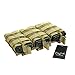 Loglife Tactical Magazine Pouch Holds Holster Triple M4/M16 Open Top Mag Pouch 1000d with Bungee System (DE)