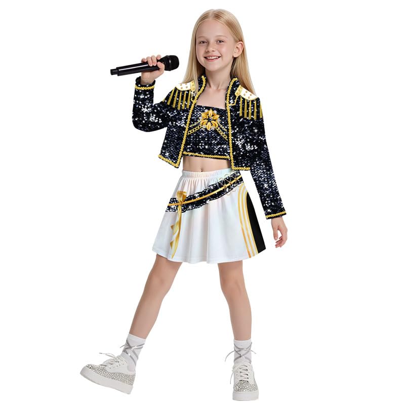 Photo 1 of VBLEVIAR halloween costumes kids girls stage clothing set fancy outfits performace clothing