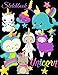 Sketchbook: A Kawaii Black Cute Wannabe Unicorn Rainbow Japanese Theme Large 8.5