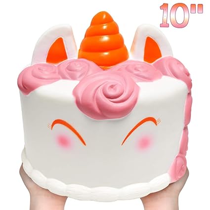 Betwin360 Tv Jumbo Squishies Cake Unicorn Cake Squishy Slow Rising Cake Kawaii Prime Squishys Stress Reliever Toys Gifts Party Decorations For Girls Jeux Et Jouets Jouets Fantaisie Et Gadgets