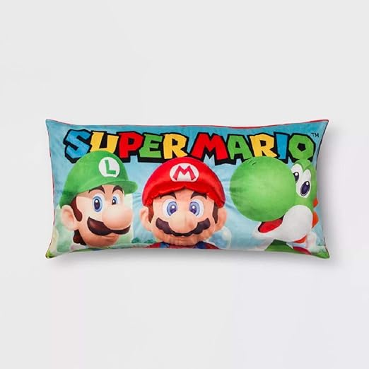 Amazon Com Mario 18 X 36 Body Pillow Home Kitchen