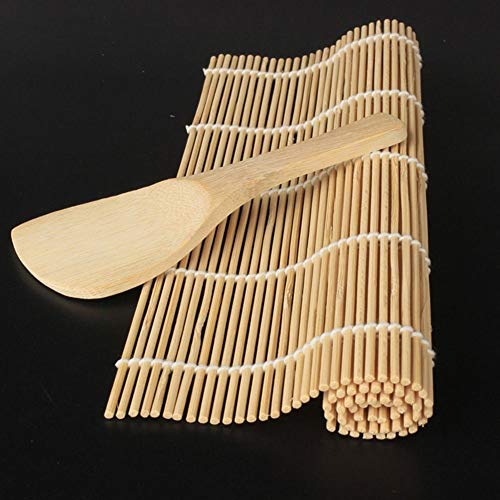 CactusAngui DIY Home Kitchen Bamboo Sushi Rolling Maker Mat Rice Paddle DIY Roller Mold Tools