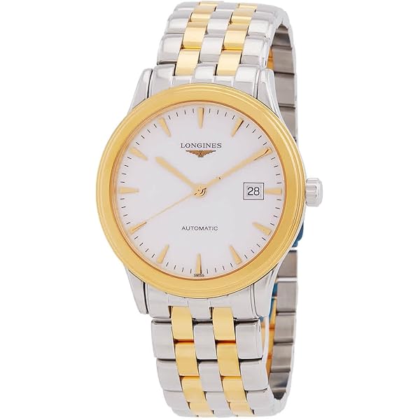 LONGINES 手巻き腕時計 ゴールド/ホワイト Amazon.com: Longines Flagship Automatic Diamond White Dial