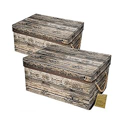 Livememory Decorative Storage Boxes with Lid and