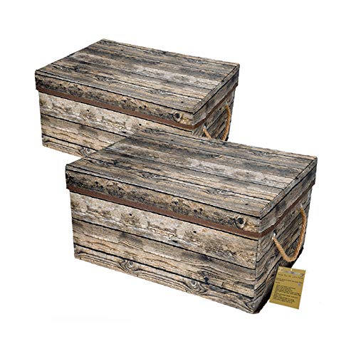 Livememory Decorative Storage Boxes with Lid and
