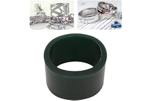 TMISHION Green Carving Wax, Jewelry Bracelet Wax Casting Tube Hole Bracelets Circle Mold Ring Tube Mold Jewelry Making Tool Wax Ring Tube Green Large Round Center Hole Jewelry Making Wax Casting (M Oval)