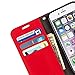 SafeSleeve Anti Radiation RFID Case: Compatible with iPhone 6/6s ELF & RF Blocking Identity Theft Protection Wallet (Red)