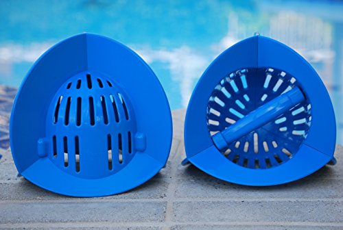 AquaLogix Blue Max Resistance Omni-Directional Aquatic Bells - Upper Body Pool Exercise Equipment - Includes Online Demonstration Video with 30 Sample Exercises (Bells Pair HRBBS) - Thumbnail 2
