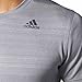 adidas Men's Climalite Energy Running Nova Training Short Sleeve Tee (L, Gray)