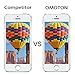 [4 Pack] OMOTON Tempered Glass Screen Protector Compatible with iPhone SE(2016)/5S/5C/5