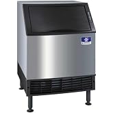 Manitowoc UDF0140A NEO 26" Air Cooled Undercounter Dice Cube Ice Machine with 90 lb. Bin - 115V, 135 lb