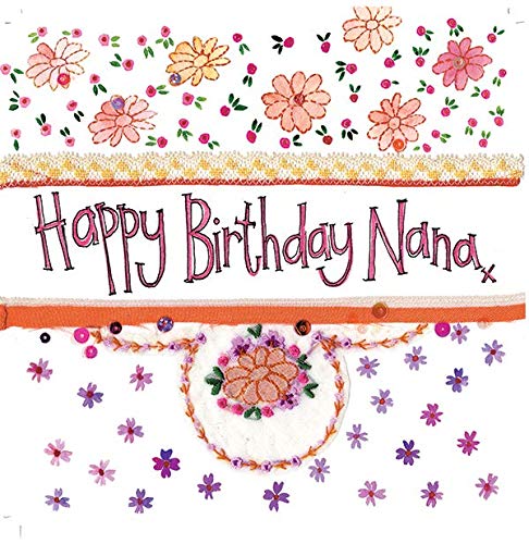 Alex Clark Happy Birthday Nana Card - Grandmother - Floral - Grandparent - Women - Greetings Cards - Cards for Girls - Designed and Printed in the UK…