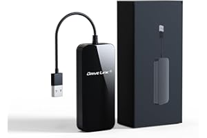 Drivelink Wireless Android Auto Adapter for Car, Android Auto Wireless Dongle for Android Phones Converts Wired AA 2016+ to Wireless, USB Type-A Plug-in