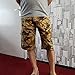 HANQIU Mens Cotton Camo Printed Tactical Cargo Shorts