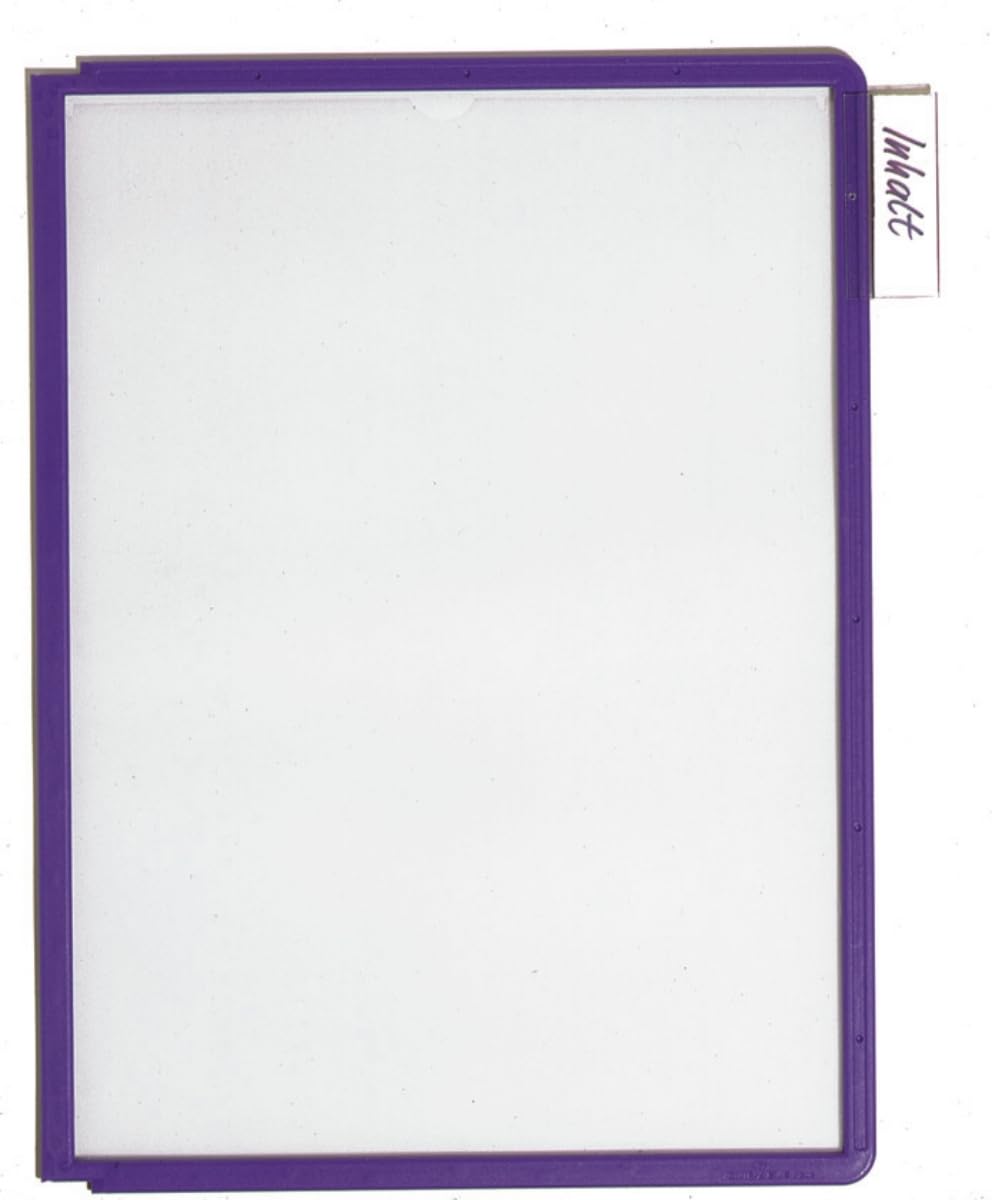 Durable 560644 Display Panel Sherpa Panel A4, PP, A4, Pack of 5, Blue-violet