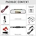 Emmako Backup Camera Wireless and 4.3'' Mirror Monitor System For Cars/SUVs/MiniVans HD Color Night Vision IP68 Waterproof Rear/Front View Camera Guide Lines On/Off
