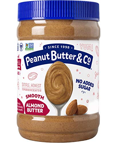 PEANUT BUTTER & CO. SMOOTH ALMOND BUTTER, NON-GMO, GLUTEN FREE, VEGAN, 16 OZ