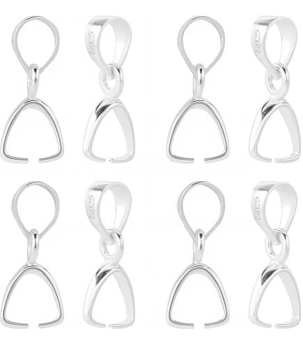 10 Connecteurs En Argent Sterling 925 - Diamètre 4,5 Mm, Pour Bijoux (bracelet, Collier)