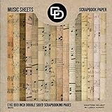 Music Sheets Scrapbook Paper (16) 8x8 Inch Double-sided Scrapbooking Pages: Scrapbook Kit Crafters Delight By Leska Hamaty by Leska Hamaty
