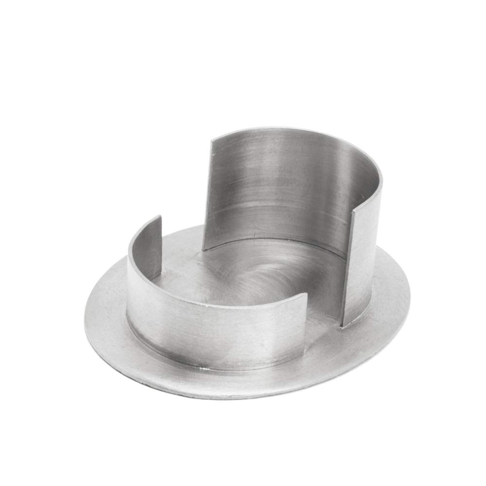 NKlaus candle holder 10x8 cm oval brass nickel plated candle holder 3,5cm high wedding candles baptism communion decoration 2822