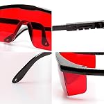 51reDNjfskL. SS150 Huepar-GL01R-Red-Laser-Enhancement-Glasses-Eye-Protection-Safety-Glasses-for-Red-Laser-Level-Rotary-and-Multi-Line-Laser-Tools-Goggles-with-Adjustable-Temple-Protective-Box-Included